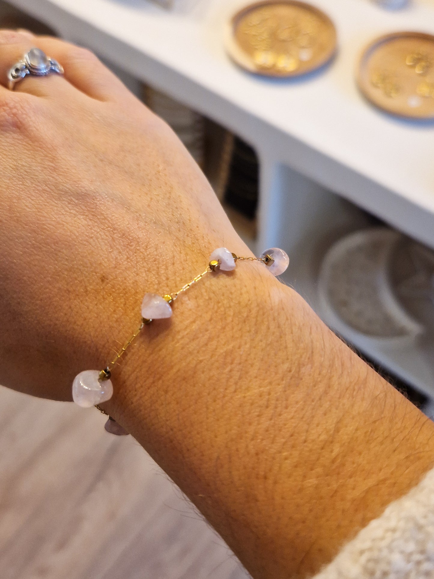 Bracelet Olympe Quartz Rose