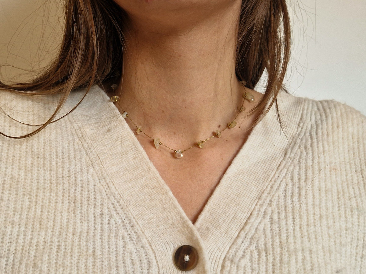 Ras de cou Olympe Citrine