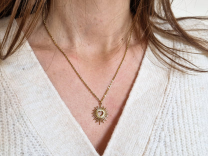 Collier Coeur Scintillant