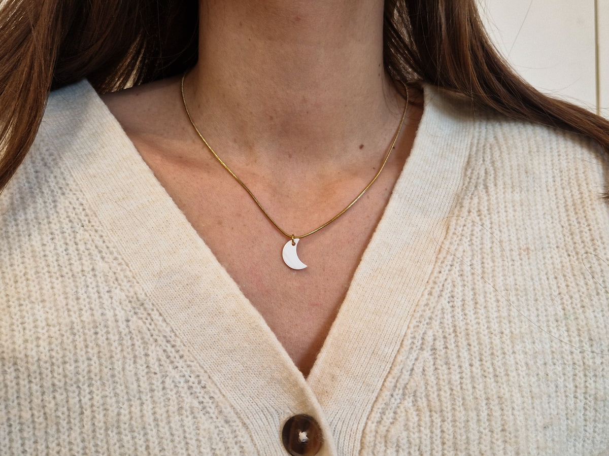 Collier Lune en Nacre