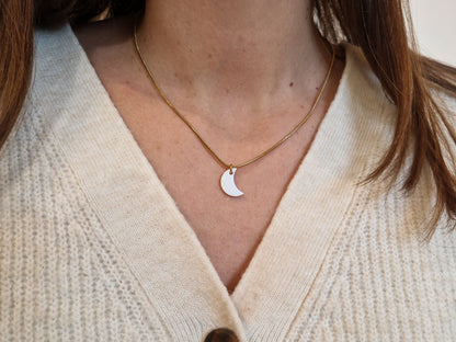 Collier Lune en Nacre