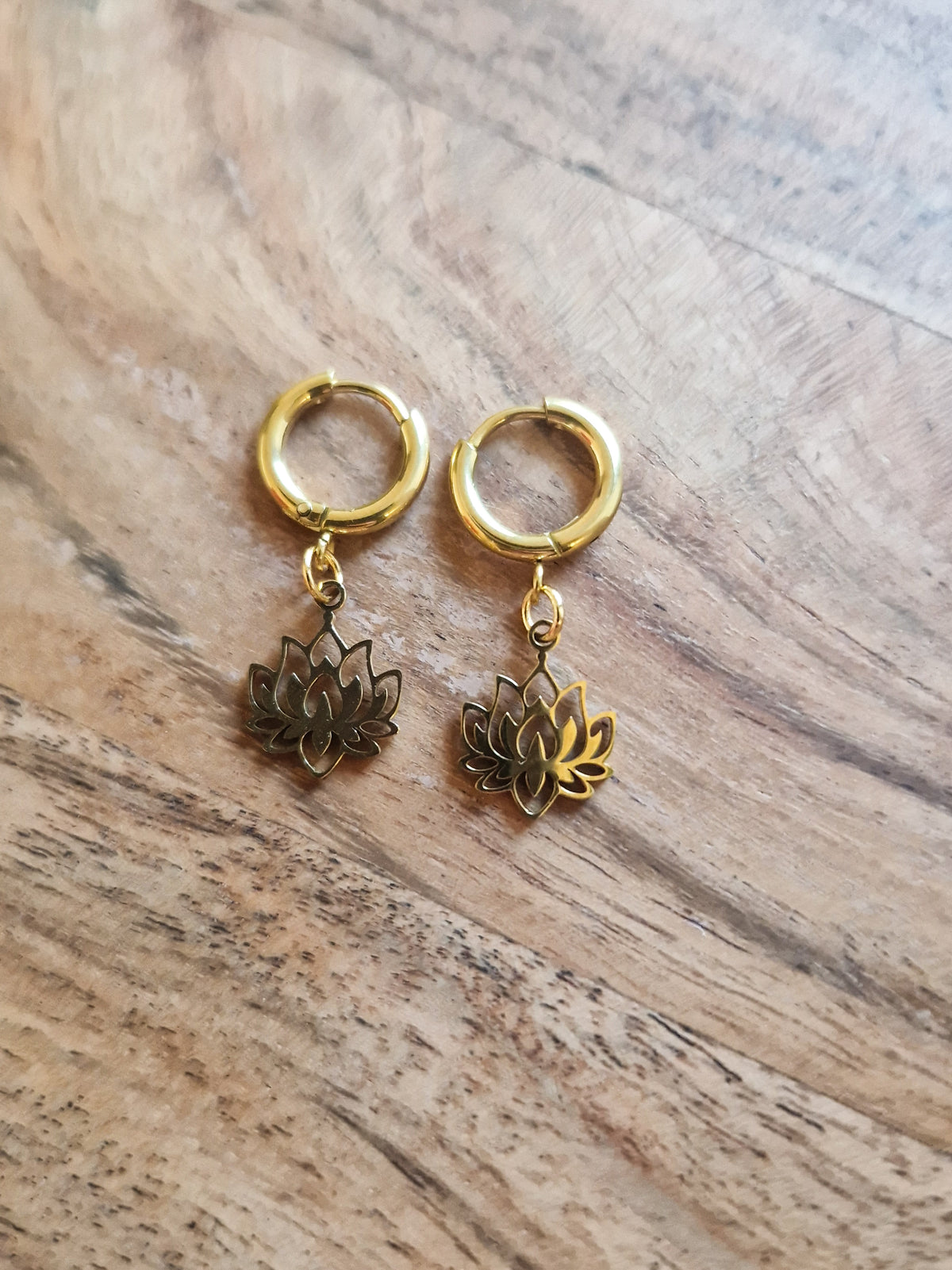 Boucles d'oreilles Nénuphar