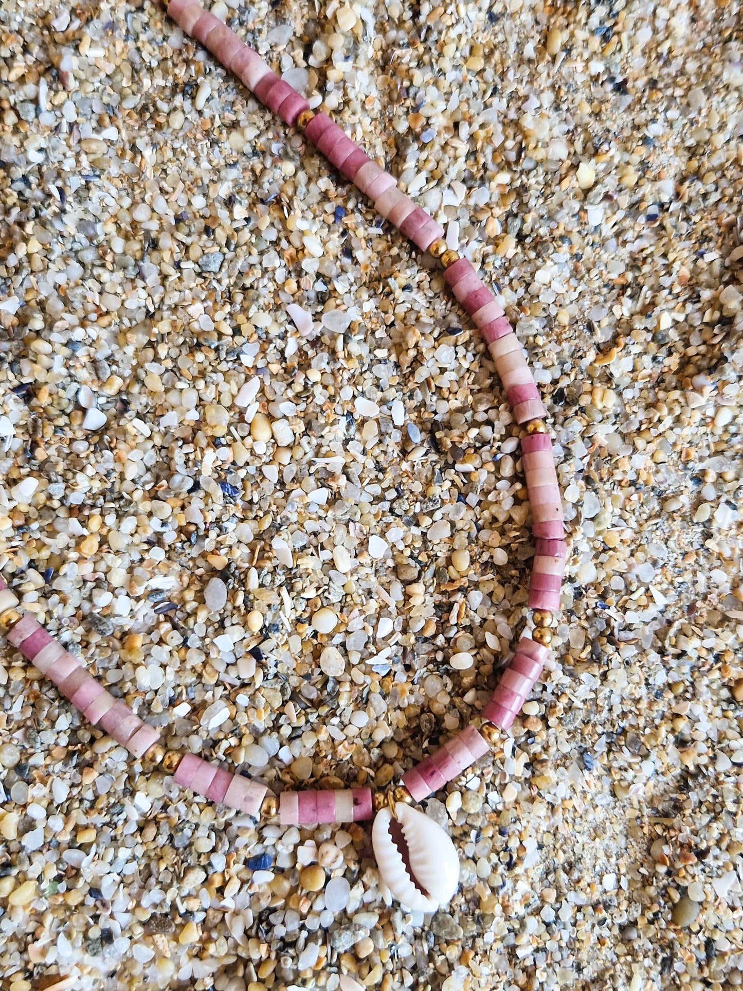 Ras de cou Otemanu - Rhodochrosite