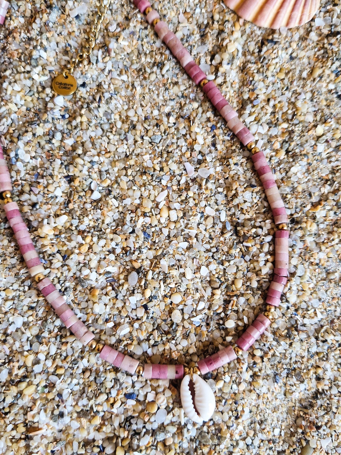 Ras de cou Otemanu - Rhodochrosite