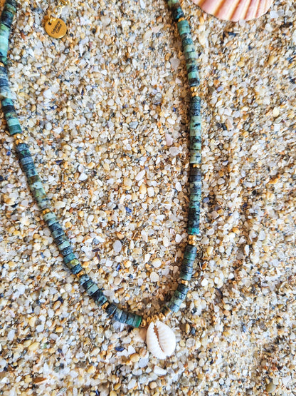 Ras de cou Otemanu - Turquoise Africaine