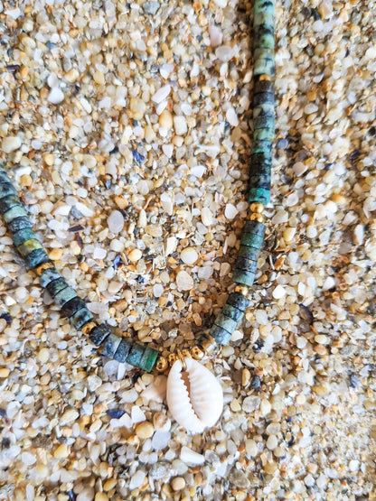 Ras de cou Otemanu - Turquoise Africaine