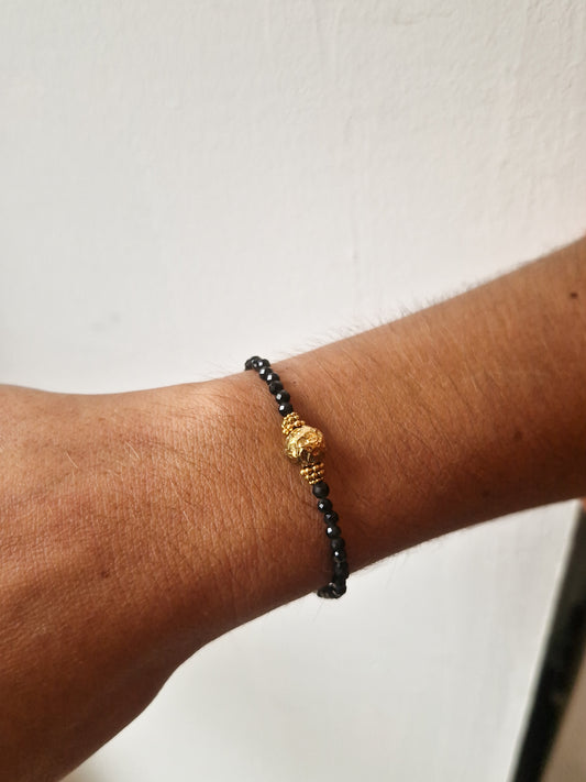 Bracelet Haapiti - Obsidienne