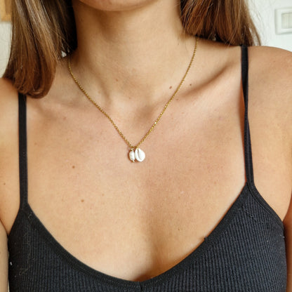 Collier Matahina - Perle d’eau douce et Grain de café