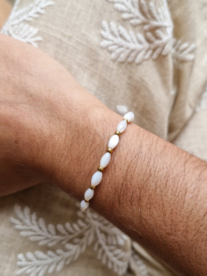 Bracelet Nacre - Grain de Riz