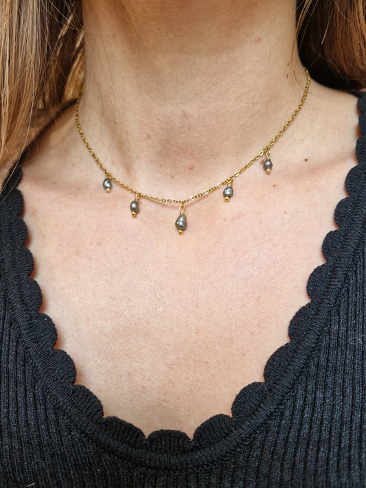 Ras de cou Tuamotu - Perles de Tahiti - Modèle unique