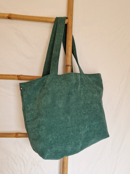 Sac en velours Sarcelle