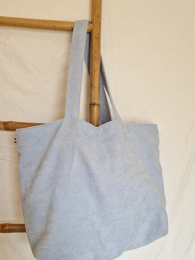 Sac en velours Bleu Ciel