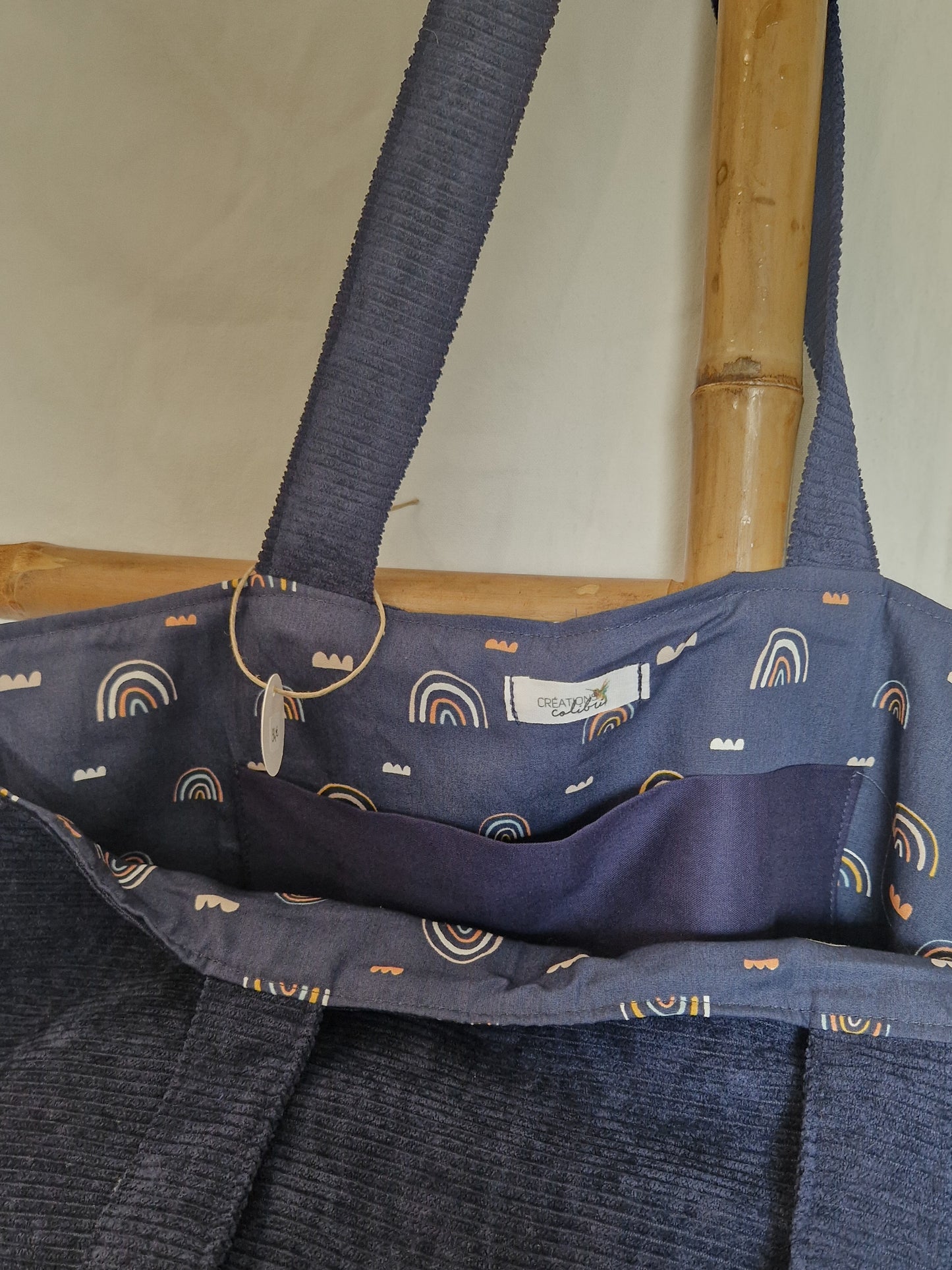 Sac en velours Bleu Marine