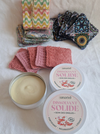 Lot 5 lingettes lavables pour vernis à ongles - Creations Colibri