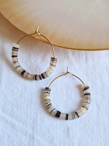Boucles d'oreilles en coquillage