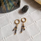 Boucles d'oreilles Solly Obsidienne