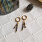 Boucles d'oreilles Solly Obsidienne