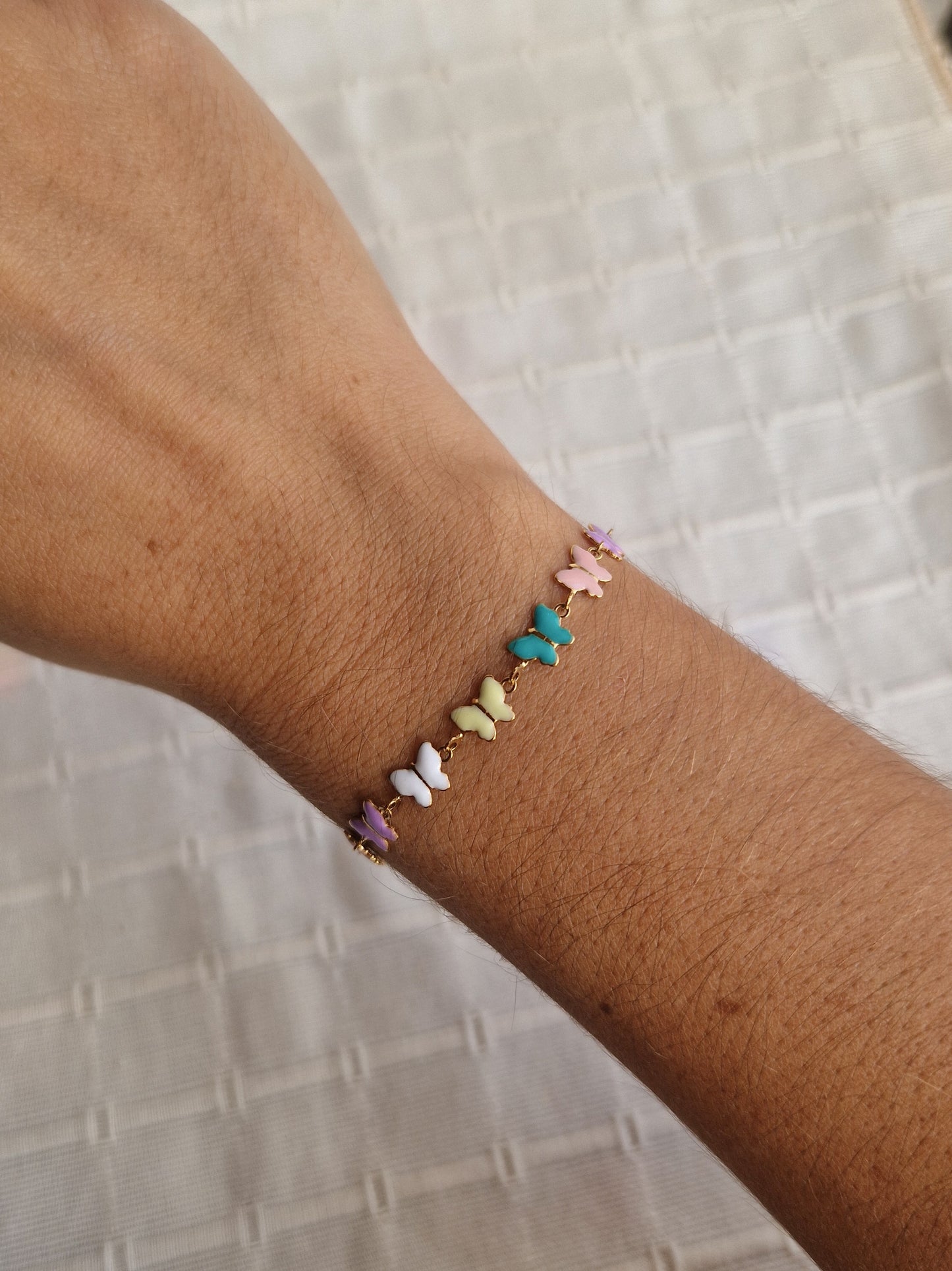 Bracelet Papillon pastel