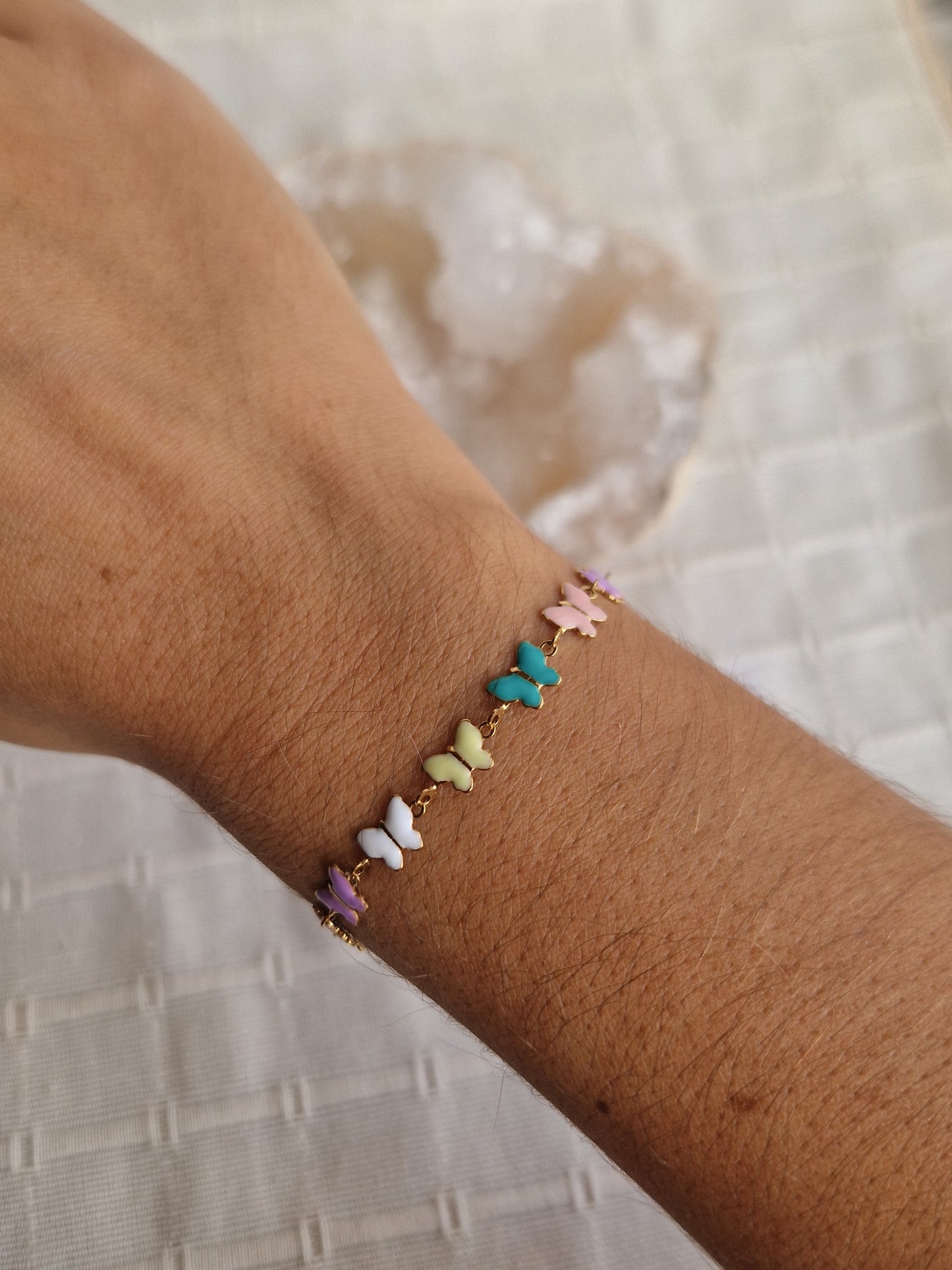 Bracelet Papillon pastel