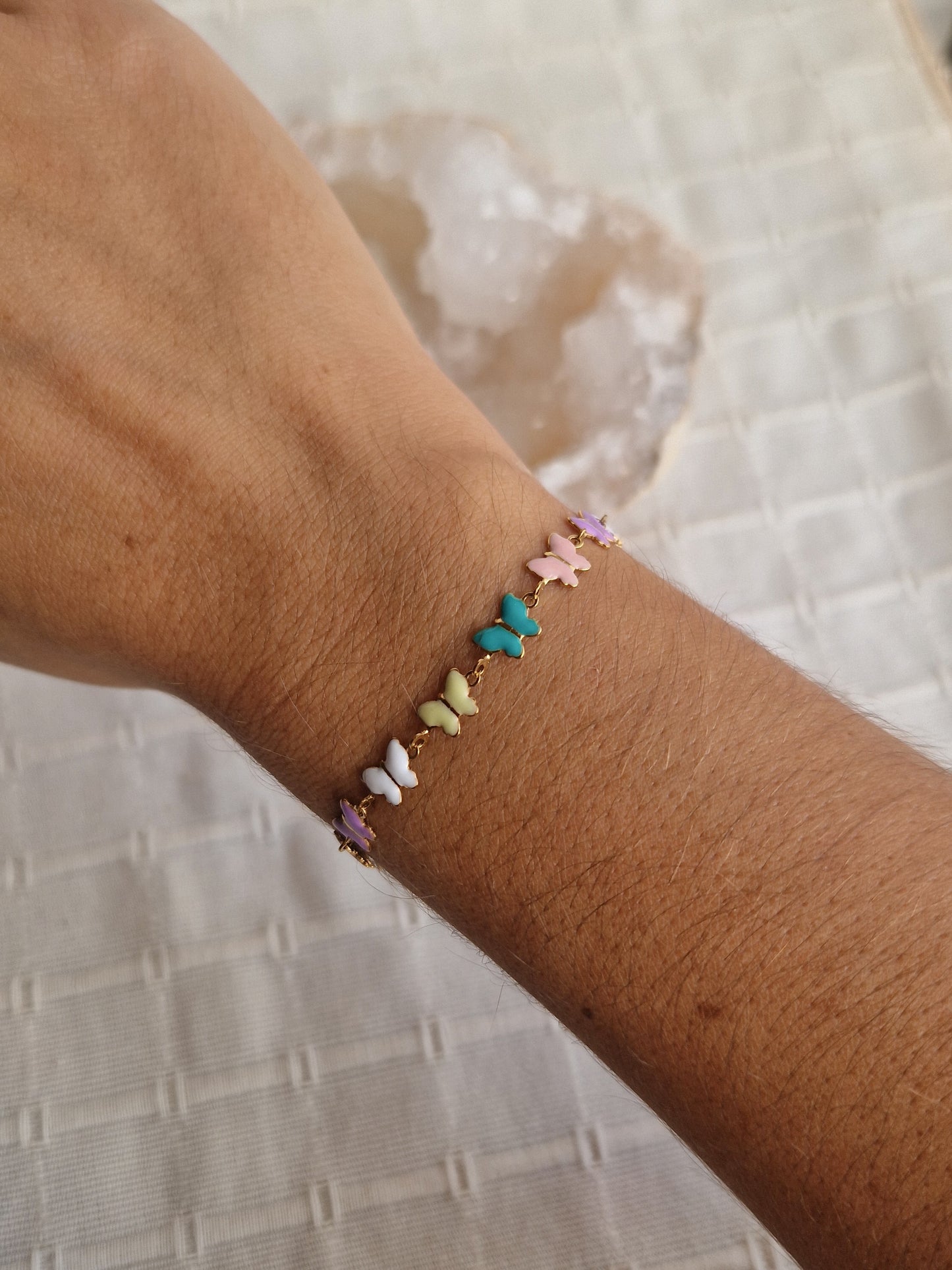 Bracelet Papillon pastel