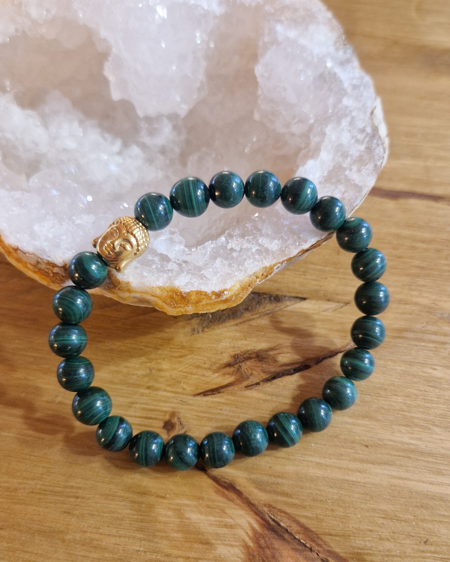 Bracelet lithothérapie - Malachite