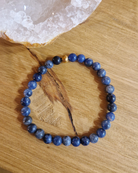 Bracelet lithothérapie - Sodalite