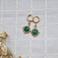 Boucles d’oreilles Ama Malachite