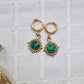 Boucles d’oreilles Ama Malachite