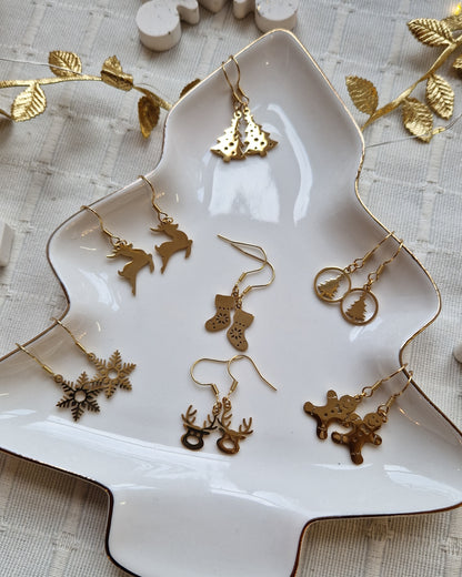 Boucles d'oreilles de Noël