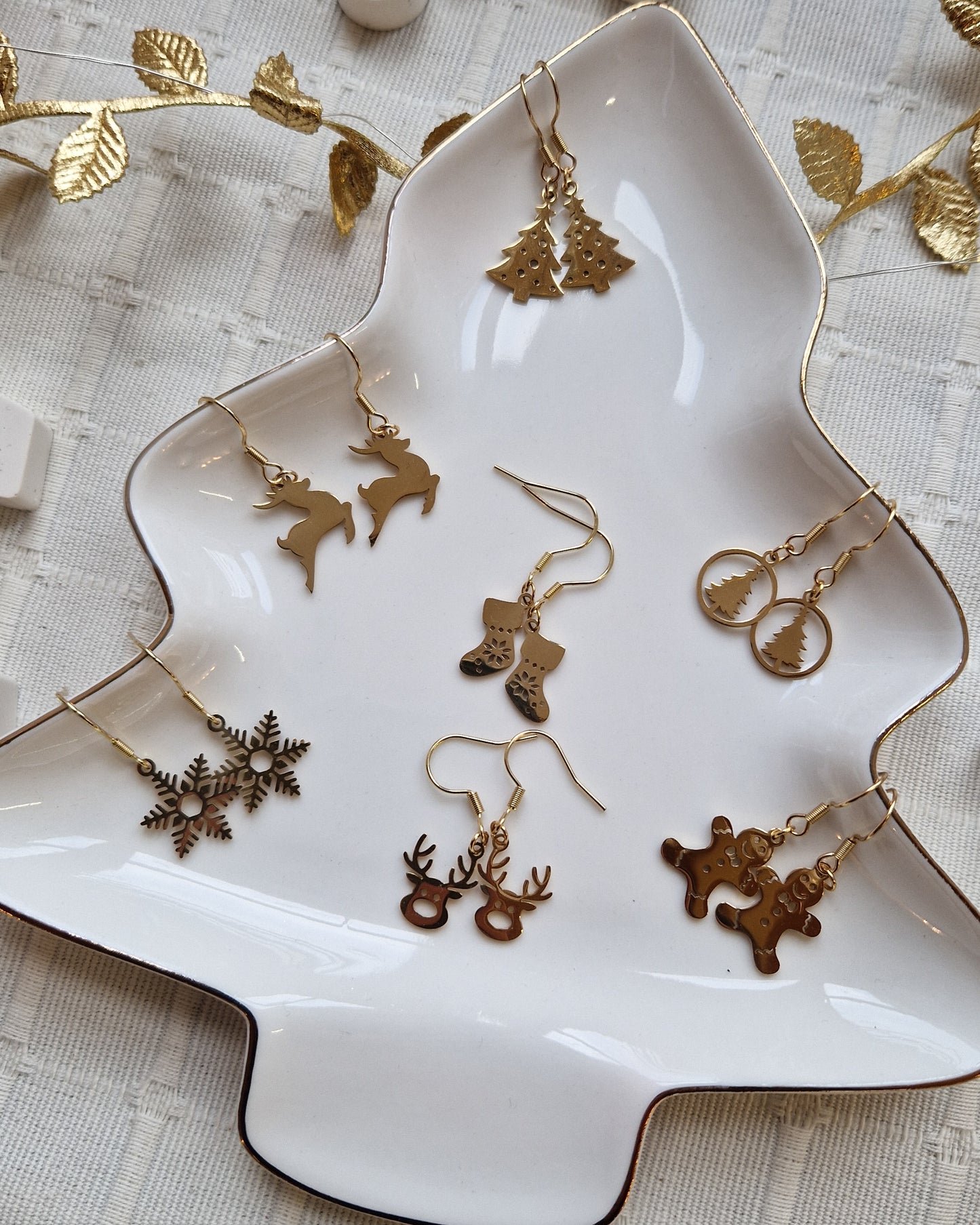 Boucles d'oreilles de Noël