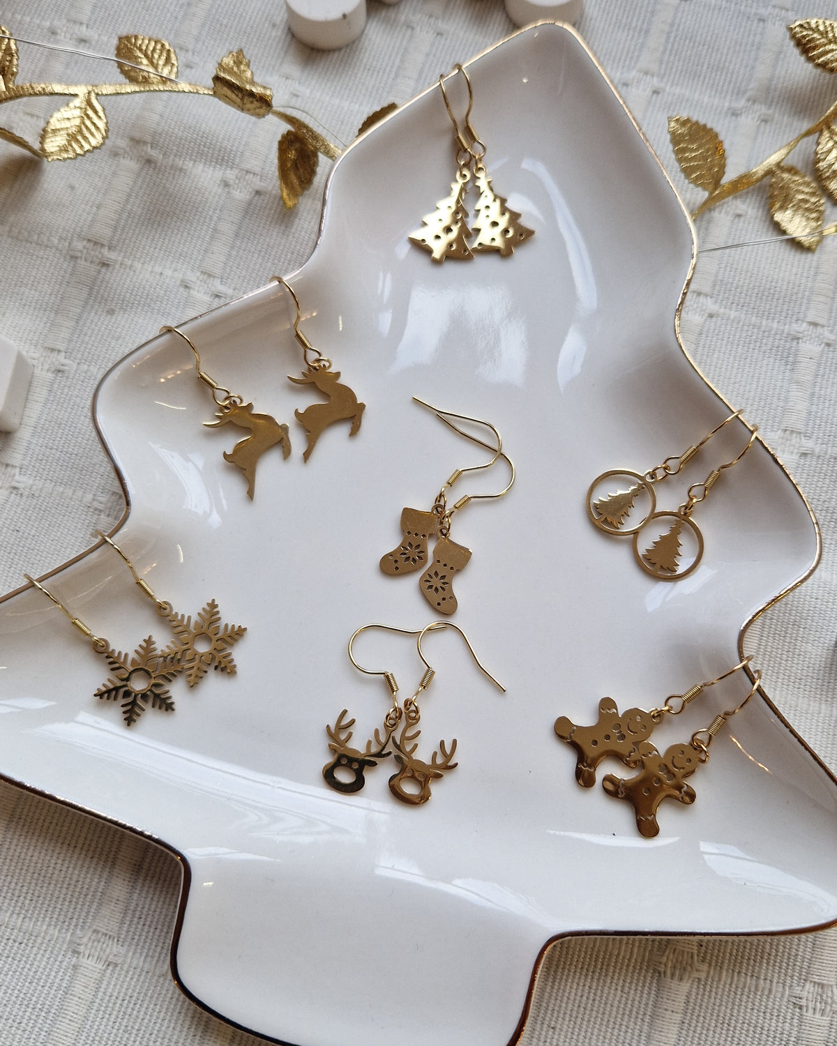 Boucles d'oreilles de Noël