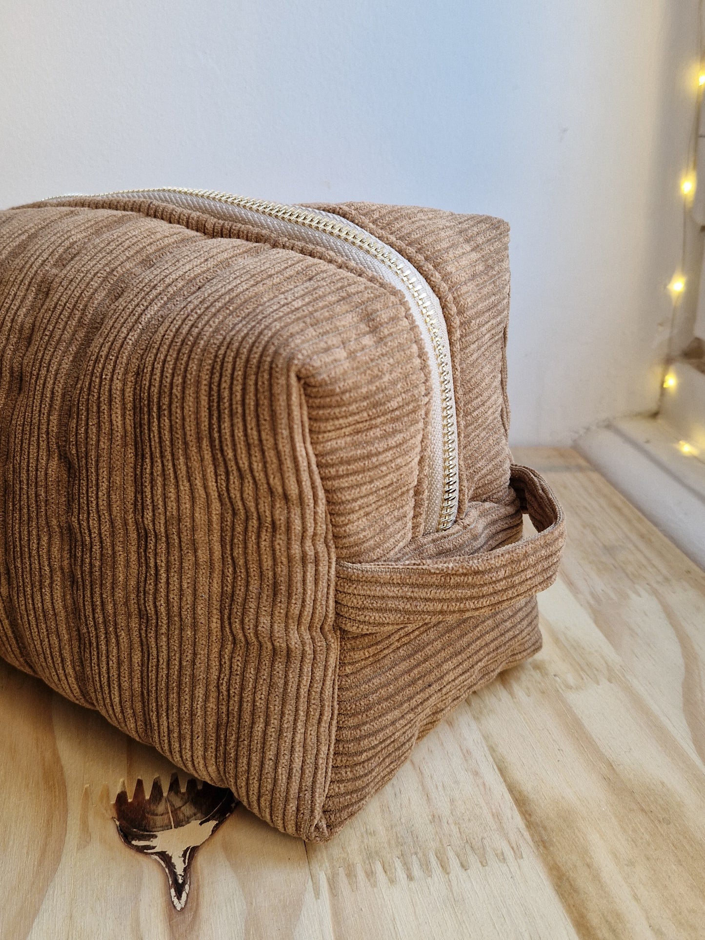 Trousse de toilette XL en velours - 9 couleurs