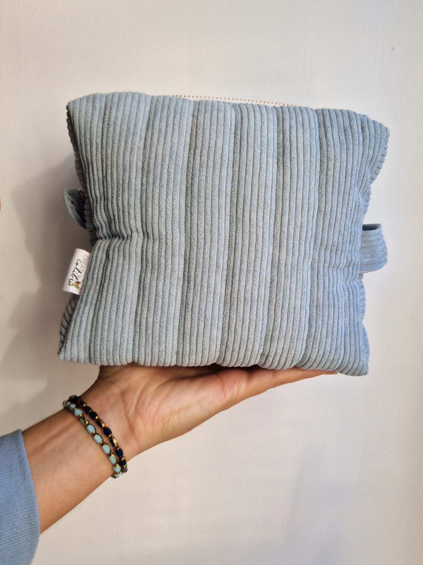 Trousse de toilette XL en velours - 9 couleurs