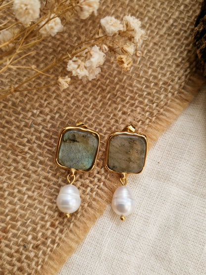 Boucles d'oreilles Labradorite