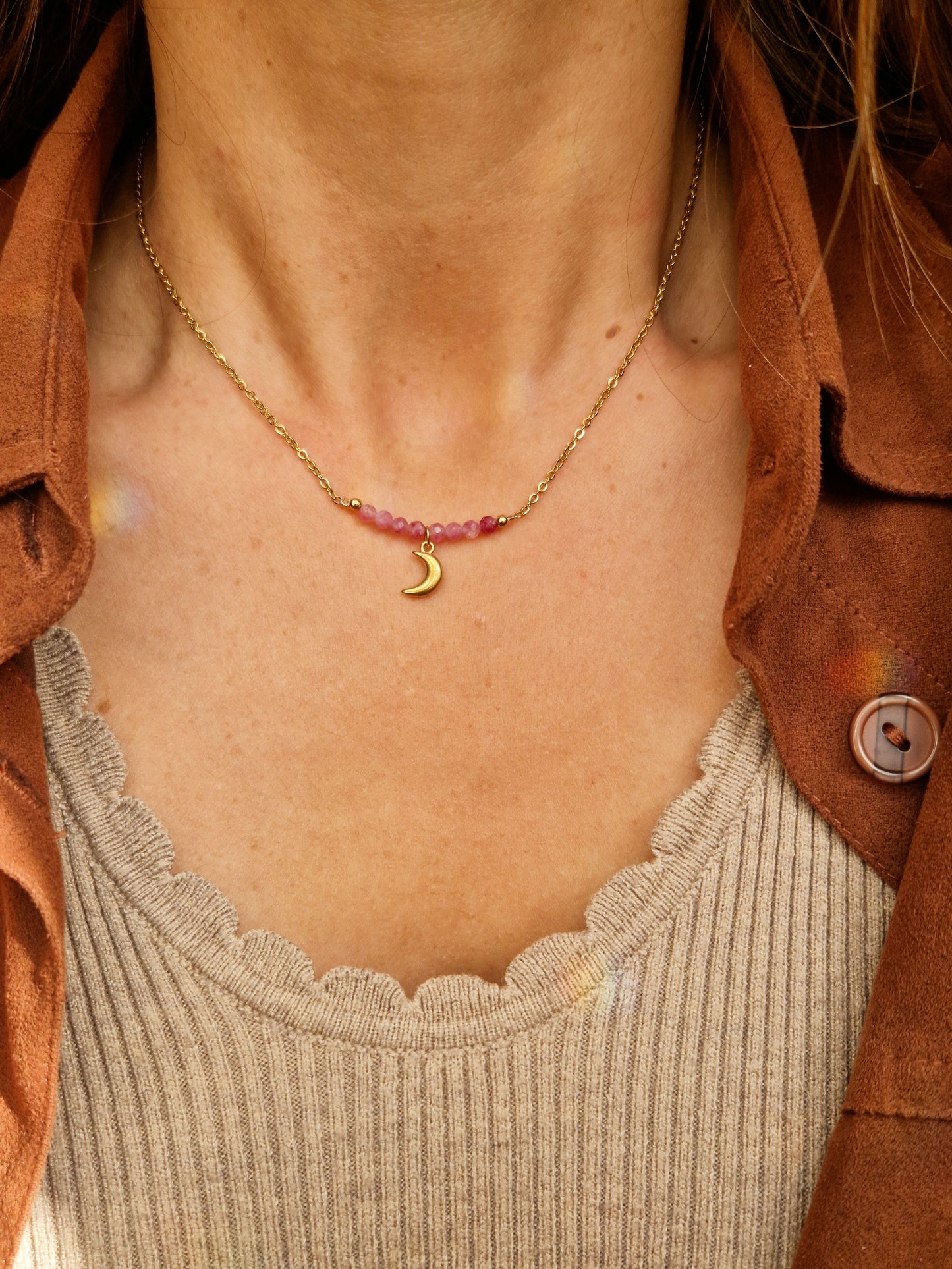 Collier Nala - Lune rose