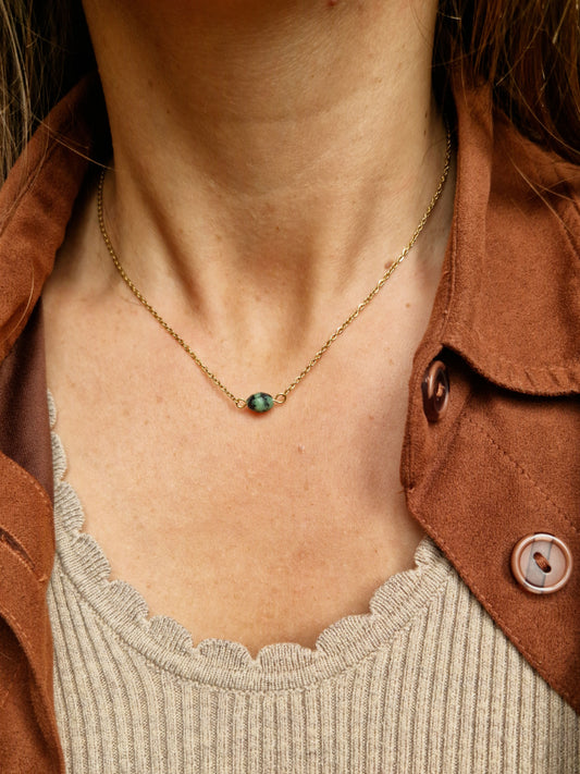 Collier Jane - Turquoise africaine