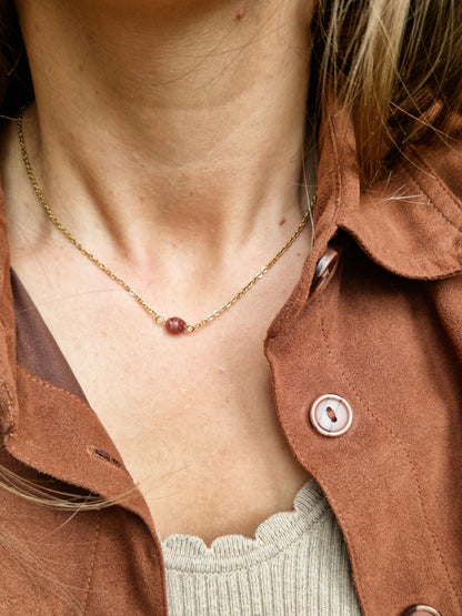 Collier Jane - Grenat