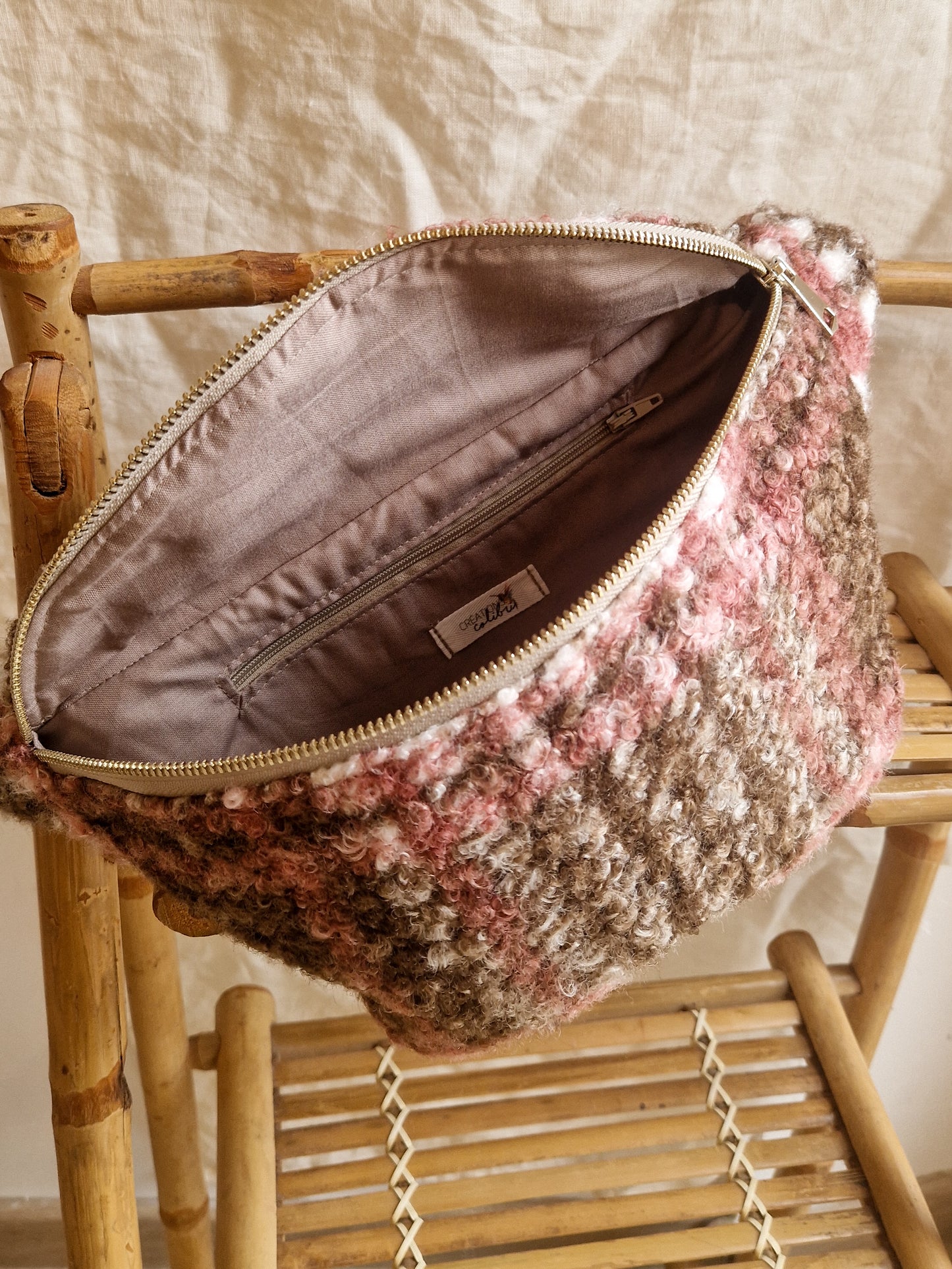 Édition limitée - Sac Banane Bouclette Tartan Taille Médium