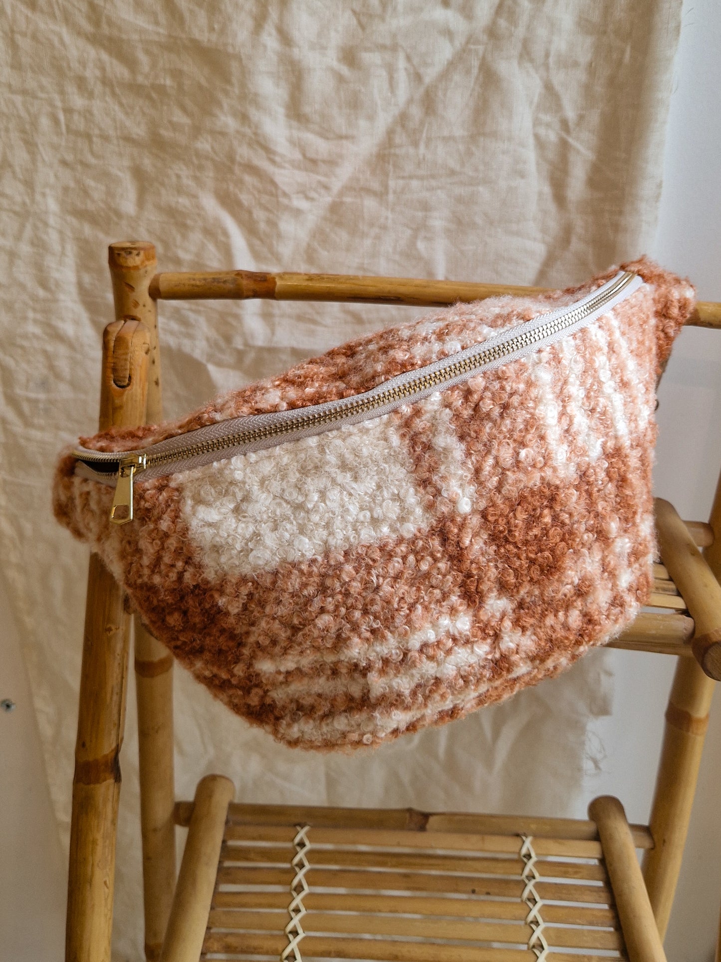 Édition limitée - Sac Banane Bouclette Tartan Taille Large