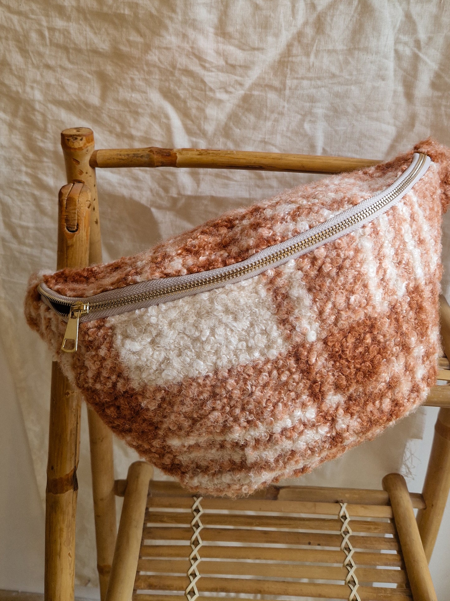 Édition limitée - Sac Banane Bouclette Tartan Taille Large