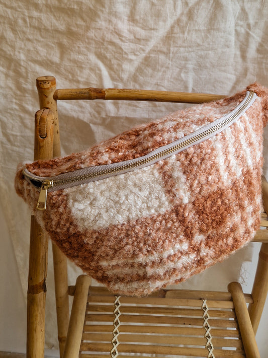 Édition limitée - Sac Banane Bouclette Tartan Taille Large