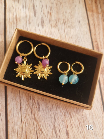 Coffret Boucles d'oreilles- 14 compositions