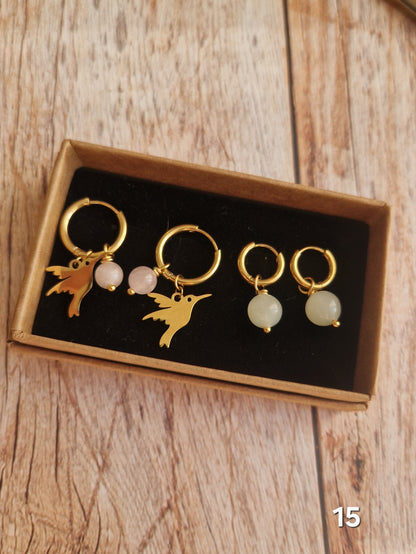 Coffret Boucles d'oreilles- 14 compositions