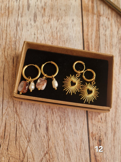 Coffret Boucles d'oreilles- 14 compositions