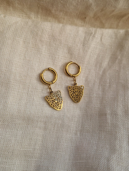 Boucles d'oreilles Panthère