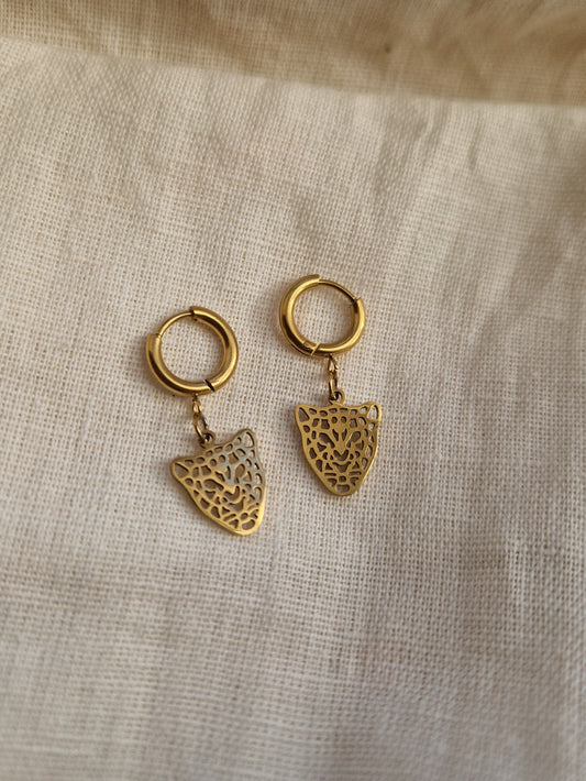 Boucles d'oreilles Panthère