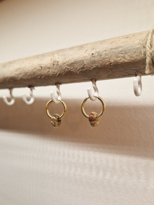 Boucles d'oreilles Cayo Jaspe Breschia