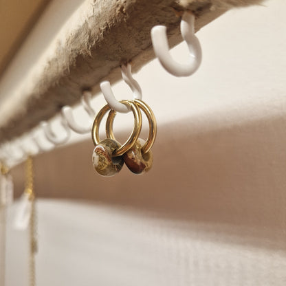 Boucles d'oreilles Cayo Jaspe Breschia