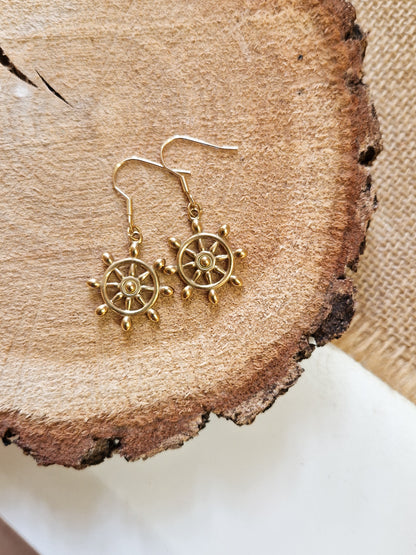 Boucles d’oreilles Roue de bateau