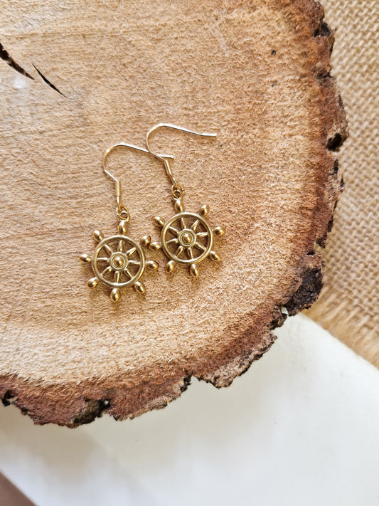 Boucles d’oreilles Roue de bateau